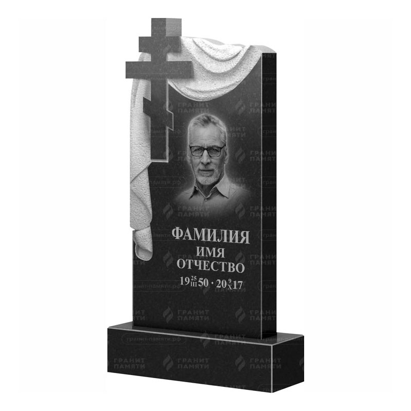 Памятники из гранита с крестом в Дзержинске | Гранитный памятник ФГ-085
