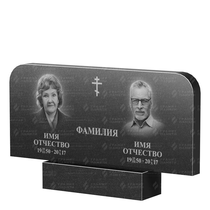 Памятники из гранита двойные в Дзержинске | Двойной гранитный памятник ФГ-254