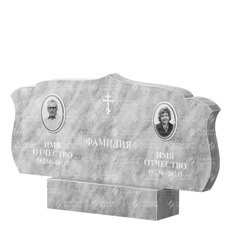 Памятники из мрамора в Дзержинске | Двойной мраморный памятник ФМ-130