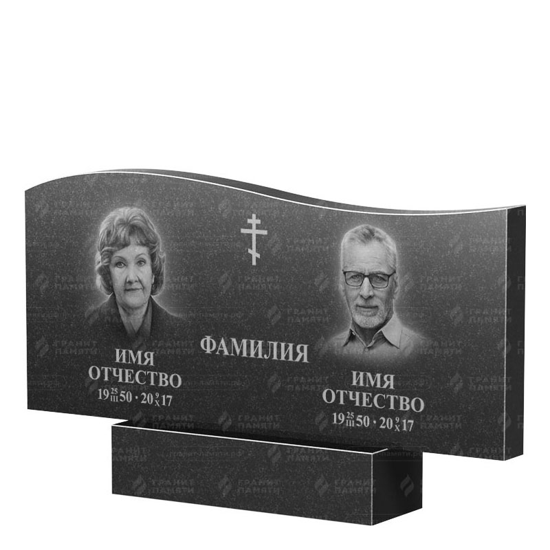 Памятники из гранита двойные в Дзержинске | Двойной гранитный памятник ФГ-255