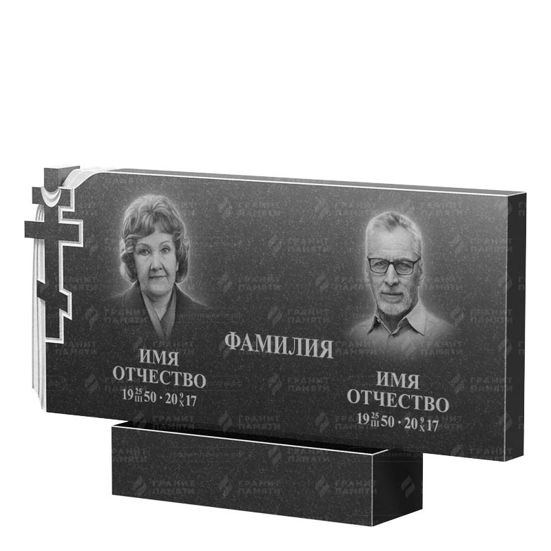 Памятники из гранита двойные в Дзержинске | Двойной гранитный памятник ФГ-139