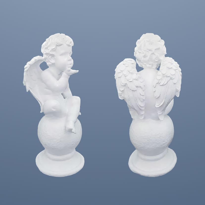 Скульптуры из искусственного мрамора в Дзержинске | Скульптура ангел на шаре №2