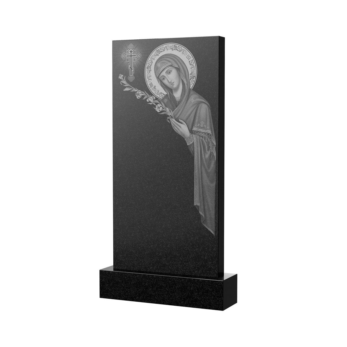 Гравировка на памятник в Дзержинске | Художественное оформление на гранитную стелу, рисунок ВХО-035