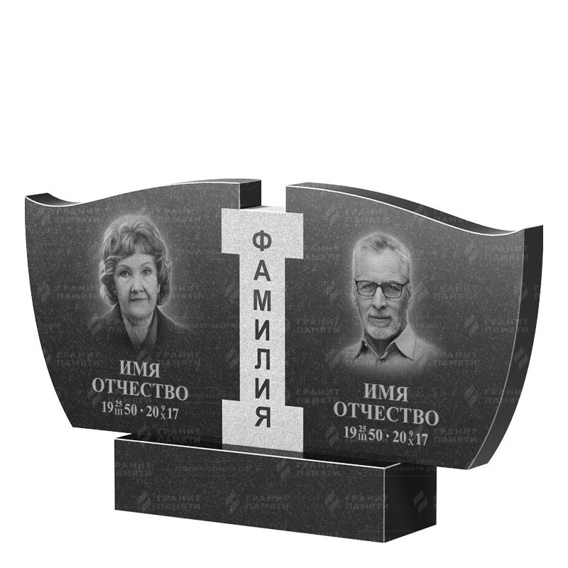 Памятники из гранита двойные в Дзержинске | Двойной гранитный памятник ФГ-138