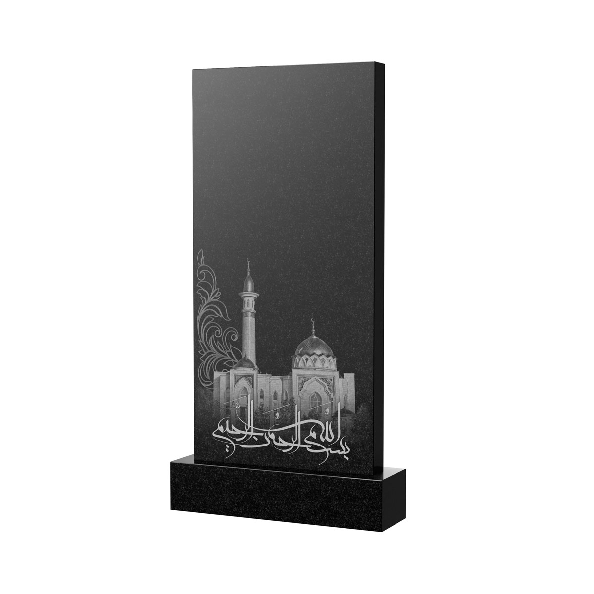 Гравировка на памятник в Дзержинске | Художественное оформление на гранитную стелу, рисунок ВХО-046