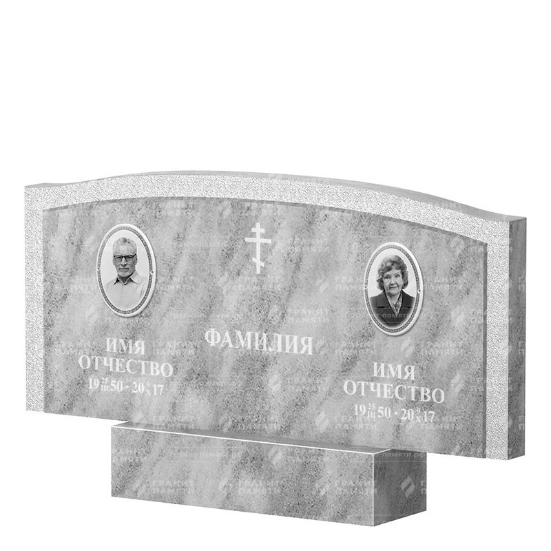 Памятники из мрамора в Дзержинске | Двойной мраморный памятник ФМ-131