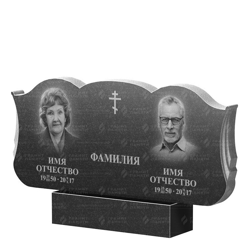 Гранитные памятники в Дзержинске | Двойной гранитный памятник ФГ-261