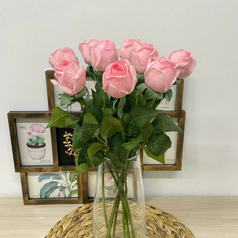 Искусственные цветы в Дзержинске | Цветок искусственный «Роза», нежно-розовая, одиночный