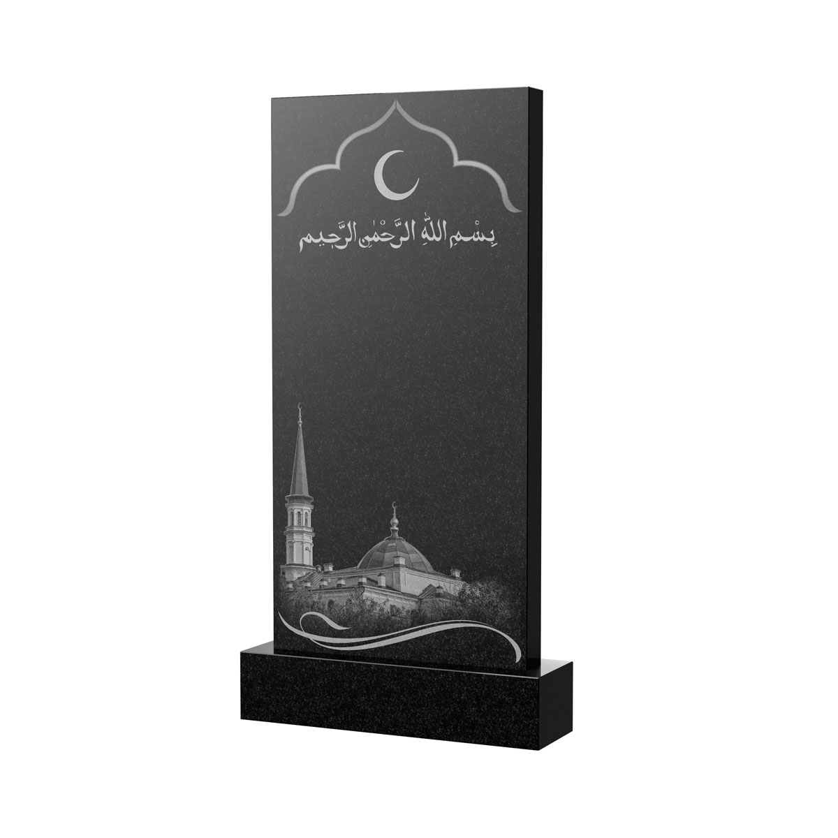 Гравировка на памятник в Дзержинске | Художественное оформление на гранитную стелу, рисунок ВХО-037