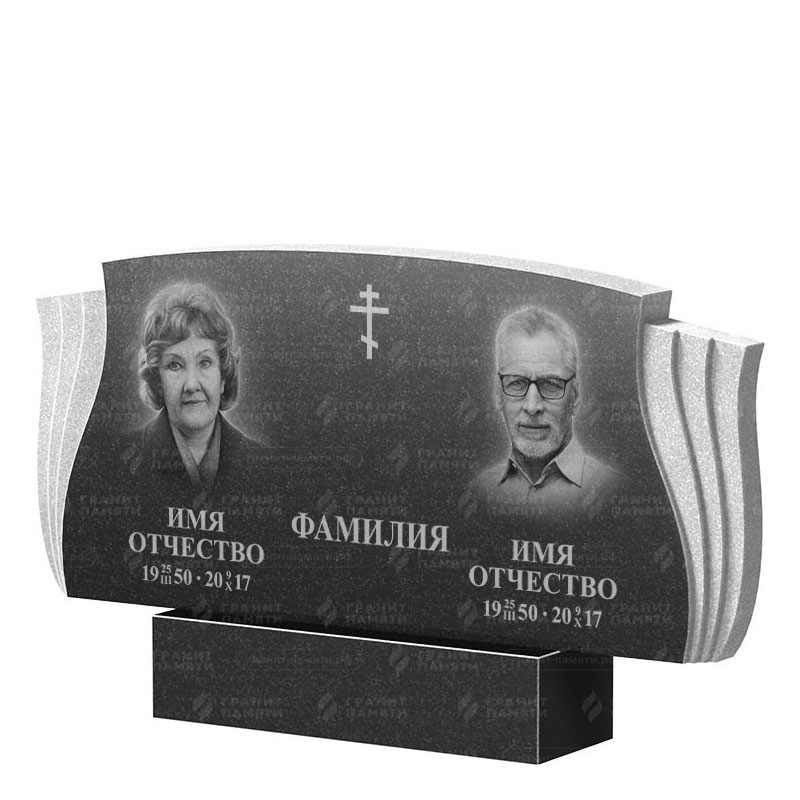 Гранитные памятники в Дзержинске | Двойной гранитный памятник ФГ-264