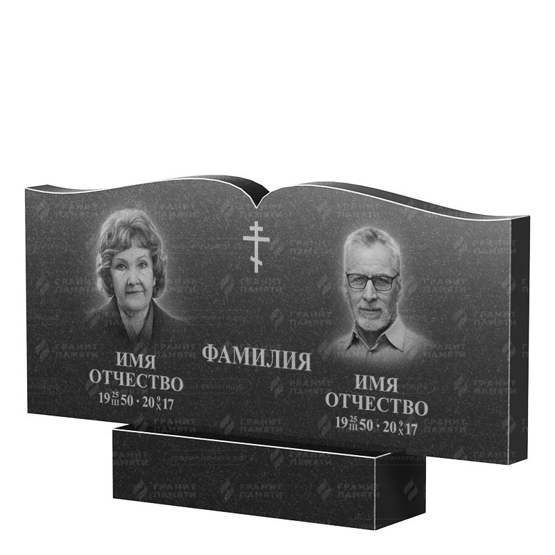 Гранитные памятники в Дзержинске | Двойной гранитный памятник ФГ-259