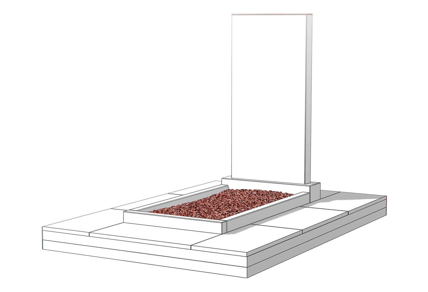 Засыпка цветника камушками в Дзержинске