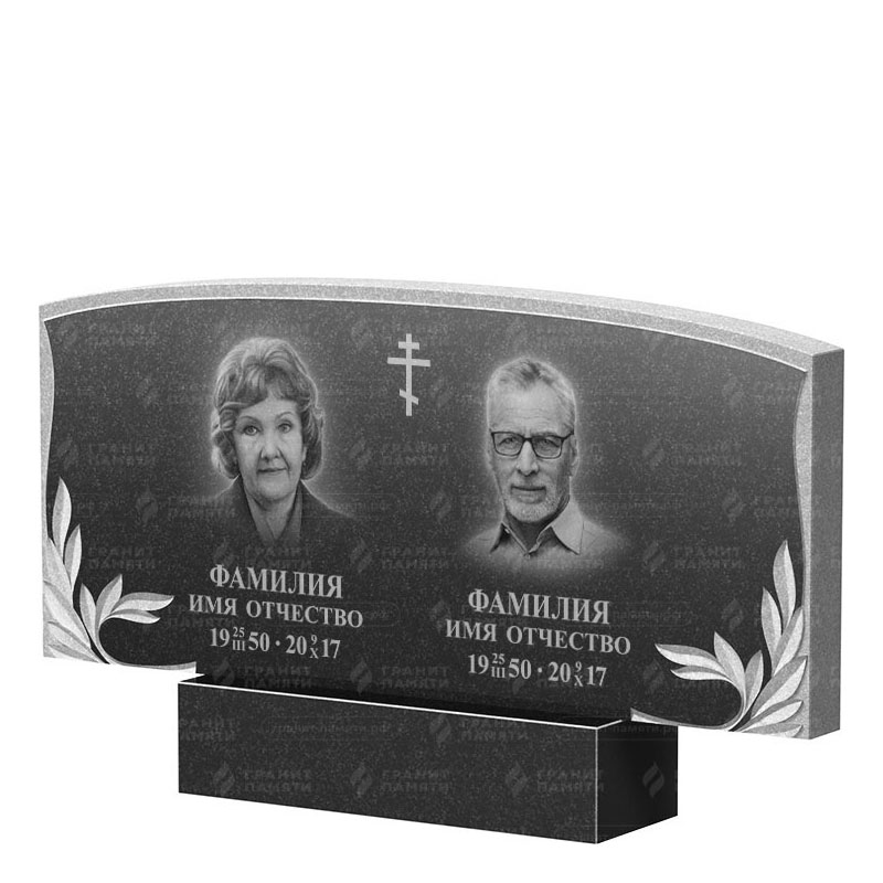 Памятники из гранита двойные в Дзержинске | Двойной гранитный памятник ФГ-135