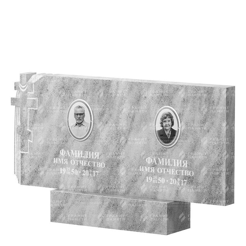 Памятники из мрамора в Дзержинске | Двойной мраморный памятник ФМ-139