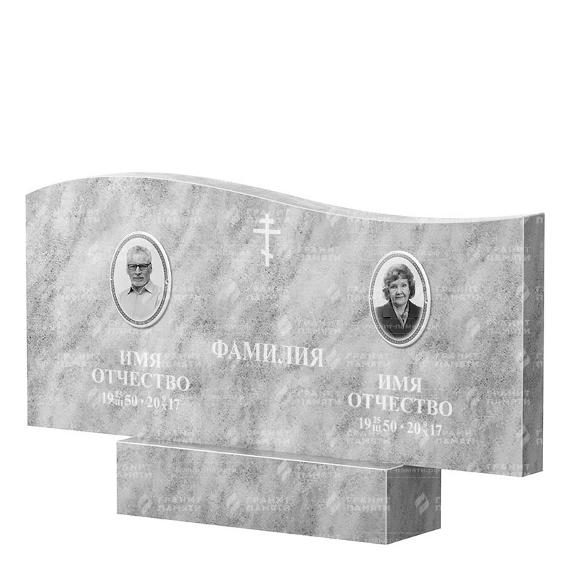 Памятники из мрамора в Дзержинске | Двойной мраморный памятник ФМ-255