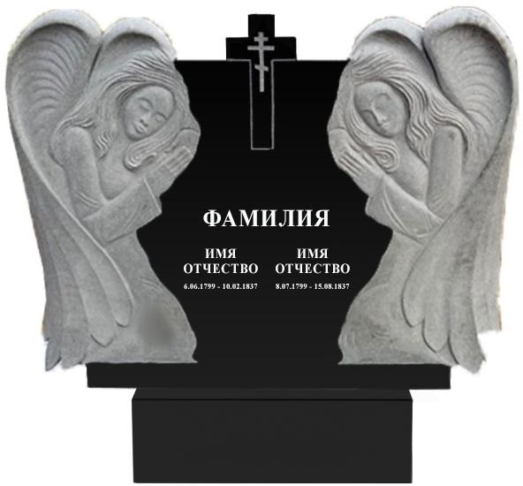 Памятники с ангелом на могилу в Дзержинске | Гранитный памятник Ангел №1