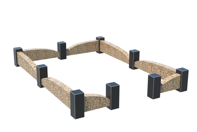 Цоколи на могилу в Дзержинске | Цоколь на могилу №0046