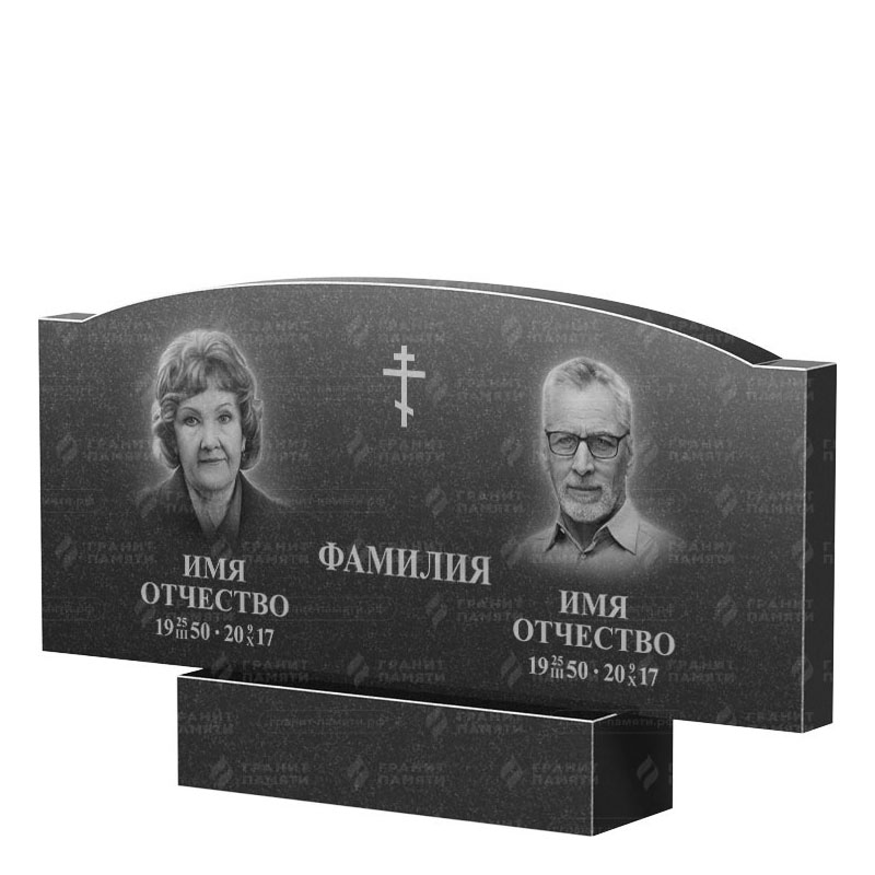 Гранитные памятники в Дзержинске | Двойной гранитный памятник ФГ-257