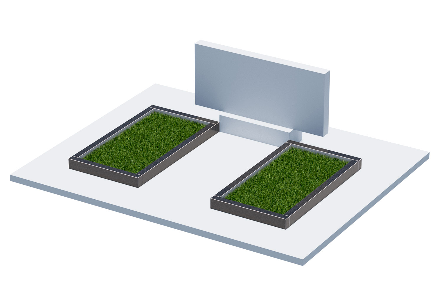 Цветники и надгробные плиты в Дзержинске | Цветник Автономный, 2 шт