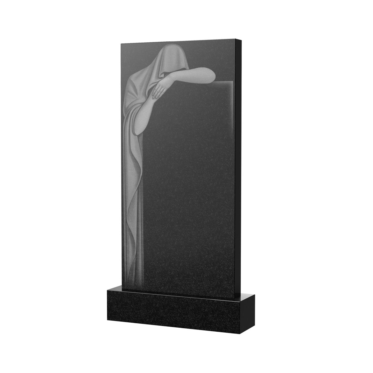 Гравировка на памятник в Дзержинске | Художественное оформление на гранитную стелу, рисунок ВХО-036