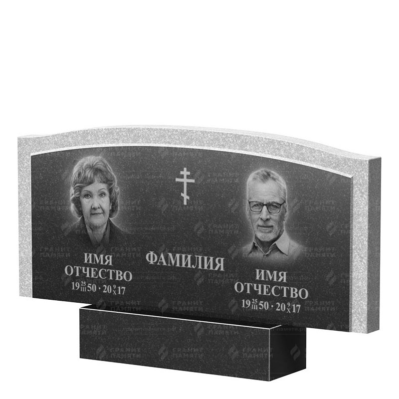 Памятники из гранита двойные в Дзержинске | Двойной гранитный памятник ФГ-131