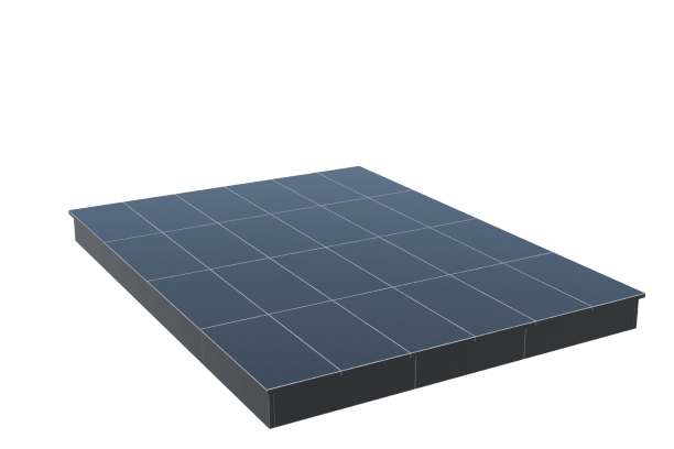 Площадки на могилу в Дзержинске | Площадка с вертикальной (15 см) облицовкой гранитом Габбро