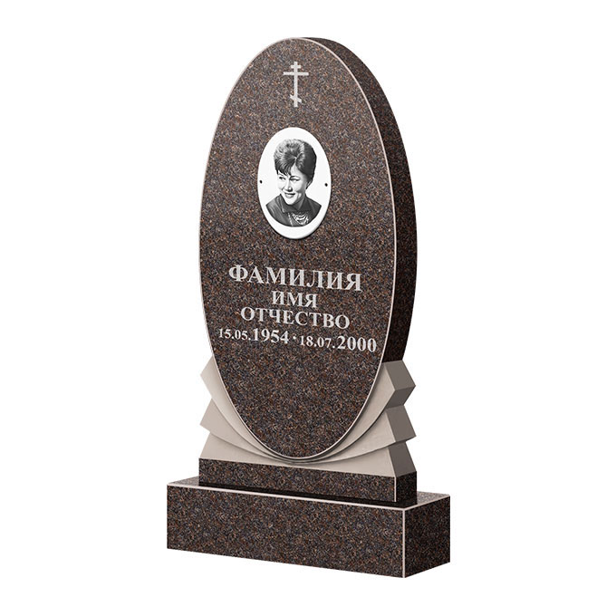 Памятники из цветного гранита в Дзержинске | Памятник из гранита Карел Brown ФГЦ-068