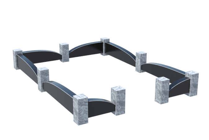 Цоколи на могилу в Дзержинске | Цоколь на могилу №0041