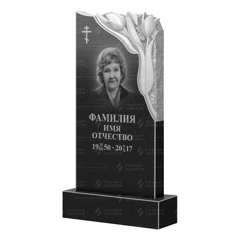 Памятники из гранита с цветами в Дзержинске | Гранитный памятник ФГ-113