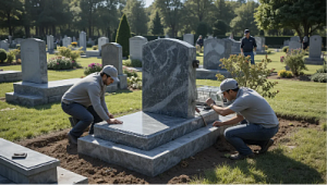 Установка памятника на могилу: выбор, подготовка и монтаж